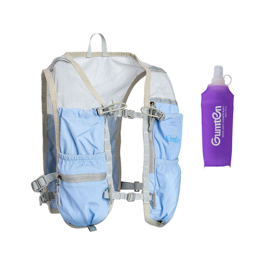 Running Hydration Vest for Women Men,Lightweight Breathable Hydration Pack with 480ml Soft Flask, Adjustable Chest Straps Backpack for Trail Running Marathon Race Jogging Cycling