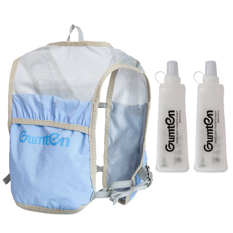 Load image into Gallery viewer, Running Vest for Women Men, Adjustable Chest Straps Running Hydration Vest with 2pcs 480ml Soft Flask, Lightweight Hydration Backpack for Marathon
