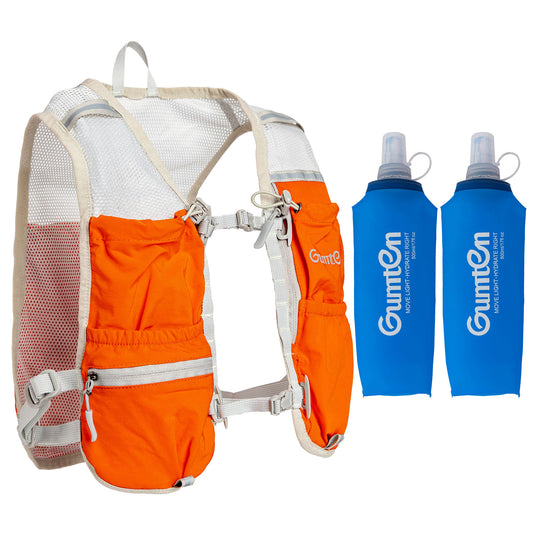 Gumten Women Men Fashion Adjustable Hiking Backpack Vest Marathon Lightweight Water Resistant Phone Holder Mesh Hydration