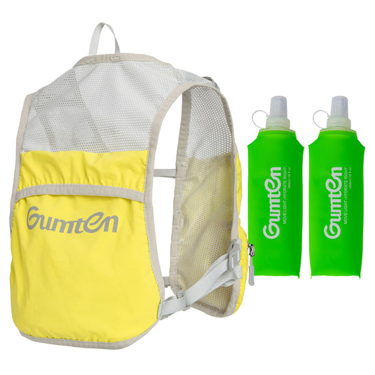 Running Hydration Vest for Women Men - Lightweight Running Water Backpack Hydration Pack with 6 Pockets, Breathable Water Vest for Hiking Trail Cycling Marathon Race