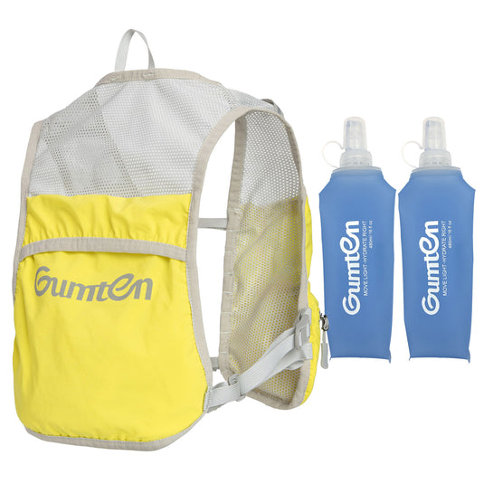 Running Hydration Vest for Women Men - Lightweight Running Water Backpack Hydration Pack with 6 Pockets, Breathable Water Vest for Hiking Trail Cycling Marathon Race