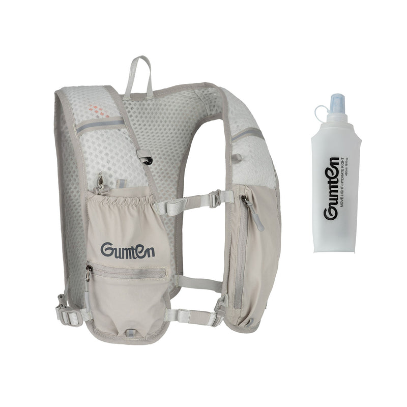 Load image into Gallery viewer, Gumten Breathable Hydration Vest - Lightweight Running Hiking Jogging Vest with Waterproof Zipper &amp; Water Bottle
