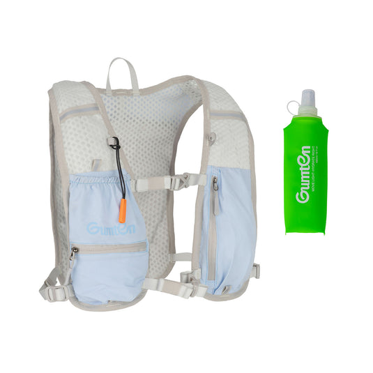 Gumten Durable Custom Hydration Vest - Waterproof Breathable Running Hiking Jogging Vest with Multi-Pocket Design & Adjustable Fit