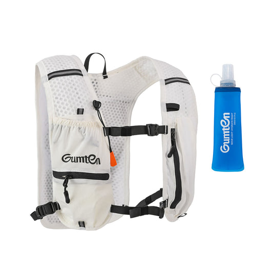 Gumten Trail Running Jogging Hydration Vest Waterproof Lightweight Vest with Water Bottle Holder & Phone Pocket