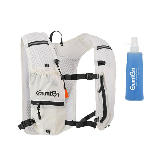 Gumten Trail Running Jogging Hydration Vest Waterproof Lightweight Vest with Water Bottle Holder & Phone Pocket