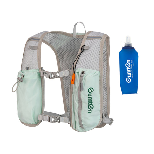 Adjustable Lightweight Reflective 480ML Water Bottle Phone Holder Storage Hydration Backpack Running Vest for Sports Cycling