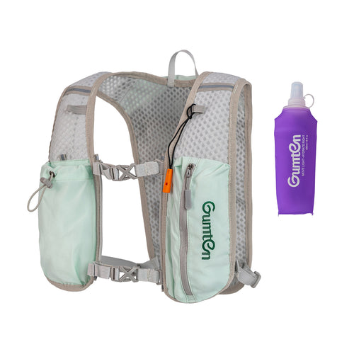 Adjustable Lightweight Reflective 480ML Water Bottle Phone Holder Storage Hydration Backpack Running Vest for Sports Cycling