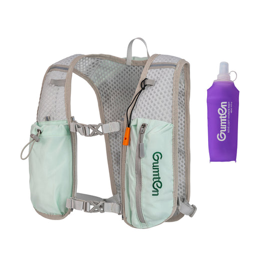 Adjustable Lightweight Reflective 480ML Water Bottle Phone Holder Storage Hydration Backpack Running Vest for Sports Cycling