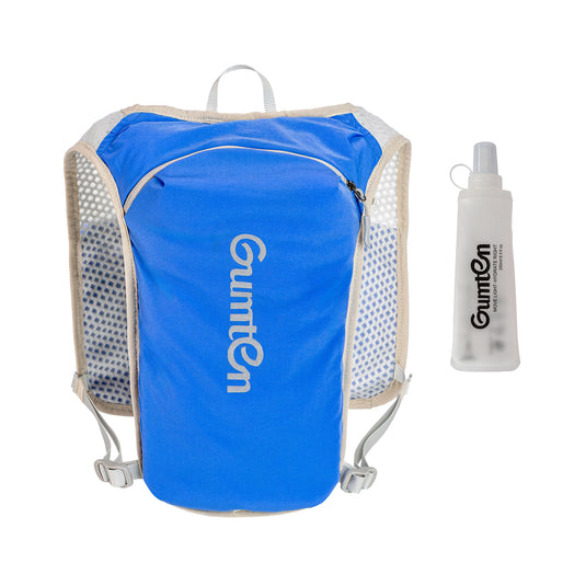 Gumten Running Vest for Women Men Adjustable Chest Straps Running Hydration Vest with Soft Flask Lightweight Hydration Backpack