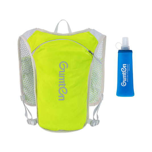 Gumten Outdoor Lightweight Hiking Trail Running Cycling Race Water Hydration Pack Vest with 250ML Water Flask for Women Men