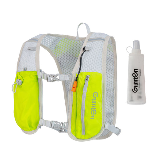 Gumten Outdoor Lightweight Hiking Trail Running Cycling Race Water Hydration Pack Vest with 250ML Water Flask for Women Men