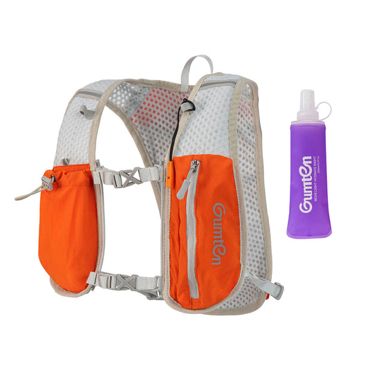 Gumten Unisex Ultralight Breathable Multifunctional Phone Holder Outdoor Backpack Hydration Running Vest with Reflective Stripe
